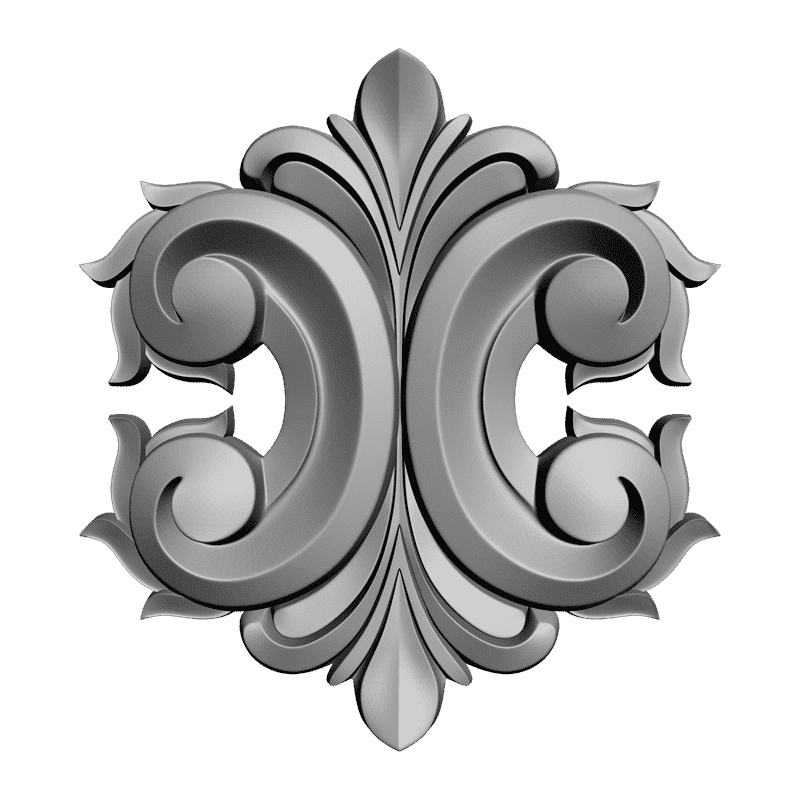картинка Накладка резная D10-080 3D-STL.COM