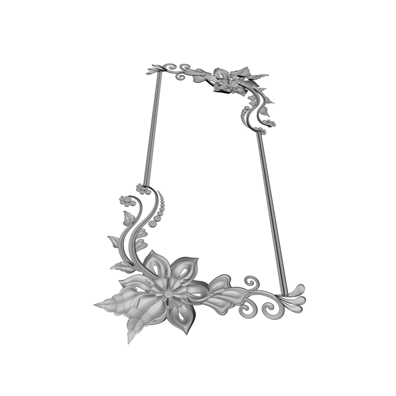 картинка Рамка резная D14-658 3D-STL.COM