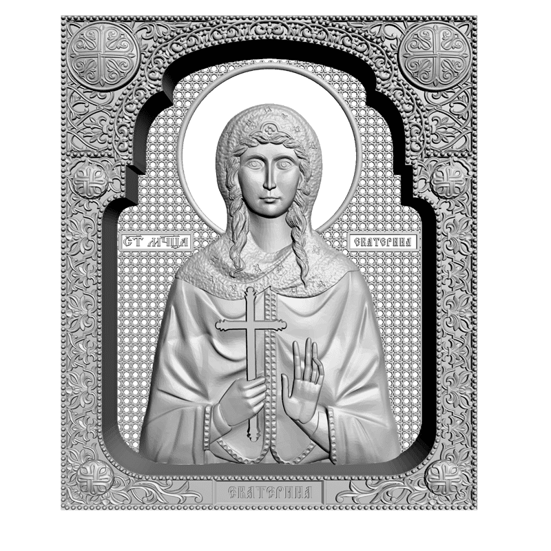 картинка Святая мученица Екатерина V3-268 3D-STL.COM