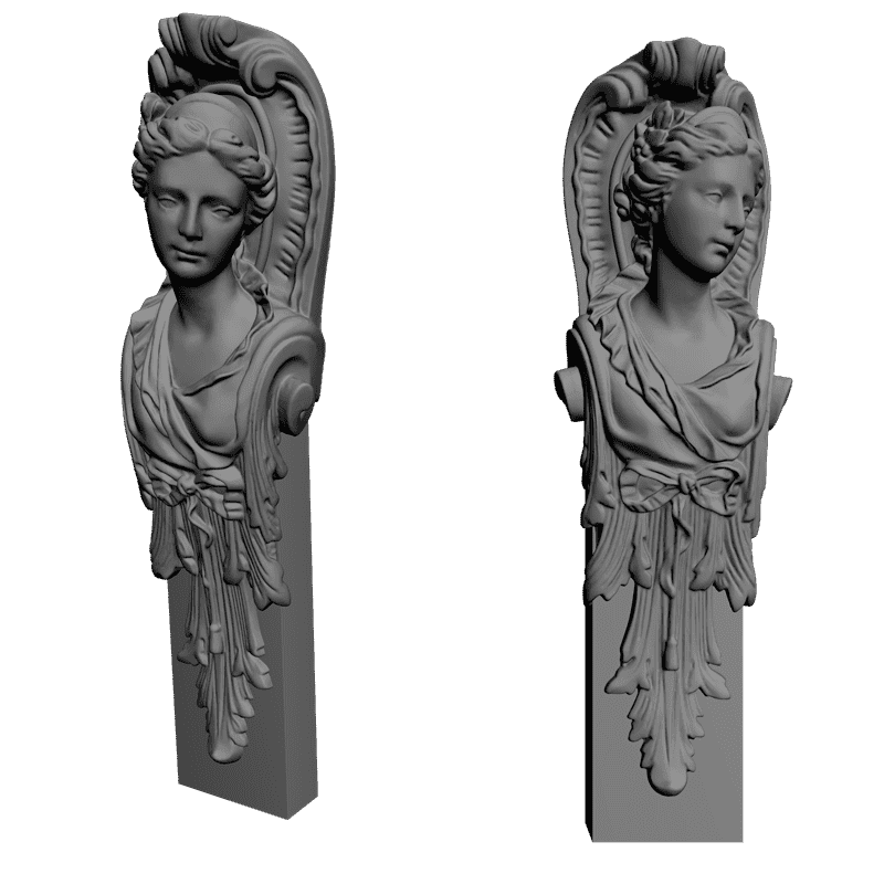 картинка Кронштейн резной D9-064 3D-STL.COM