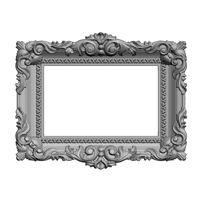 картинка Рама резная D14-551 3D-STL.COM