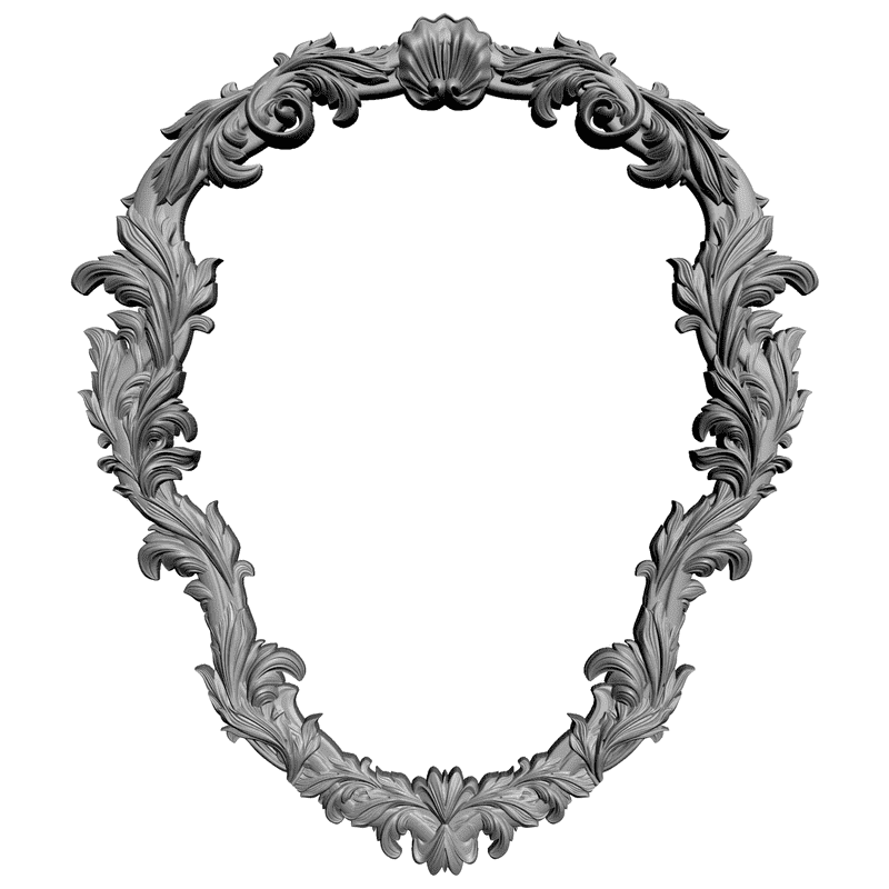 картинка Рамка резная D14-002 3D-STL.COM