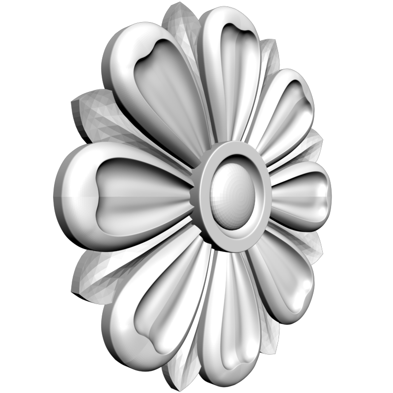 картинка Розетка резная D16-312 3D-STL.COM