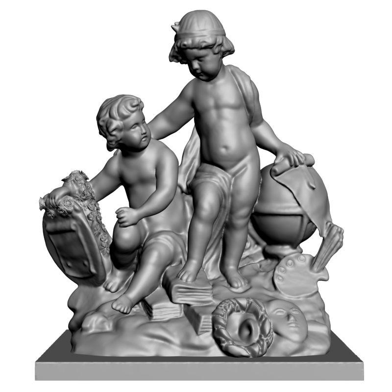 картинка Два ребенка L3-186 3D-STL.COM