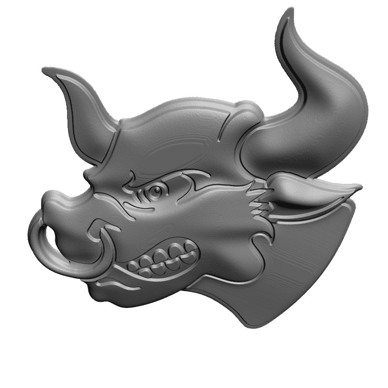 картинка Бык F1-028 3D-STL.COM