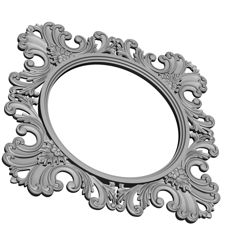 картинка Рамка резная D14-613 3D-STL.COM