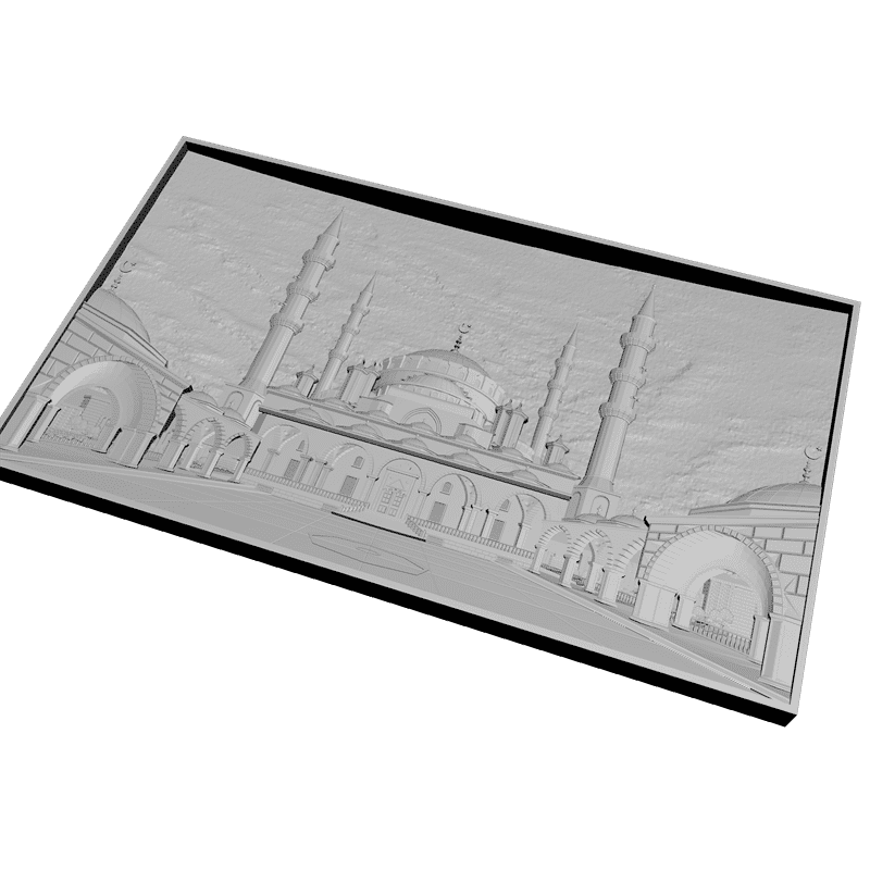 картинка Мечеть Сердце Чечни D12-050 3D-STL.COM