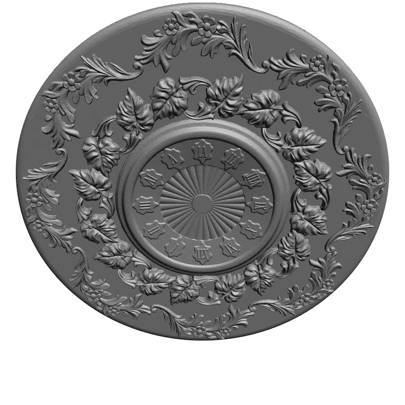 картинка Круглые часы P3-004 3D-STL.COM