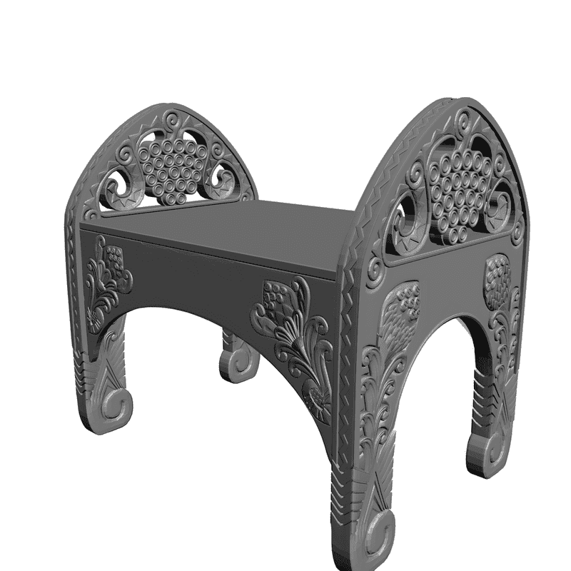картинка Скамейка M7-002 3D-STL.COM
