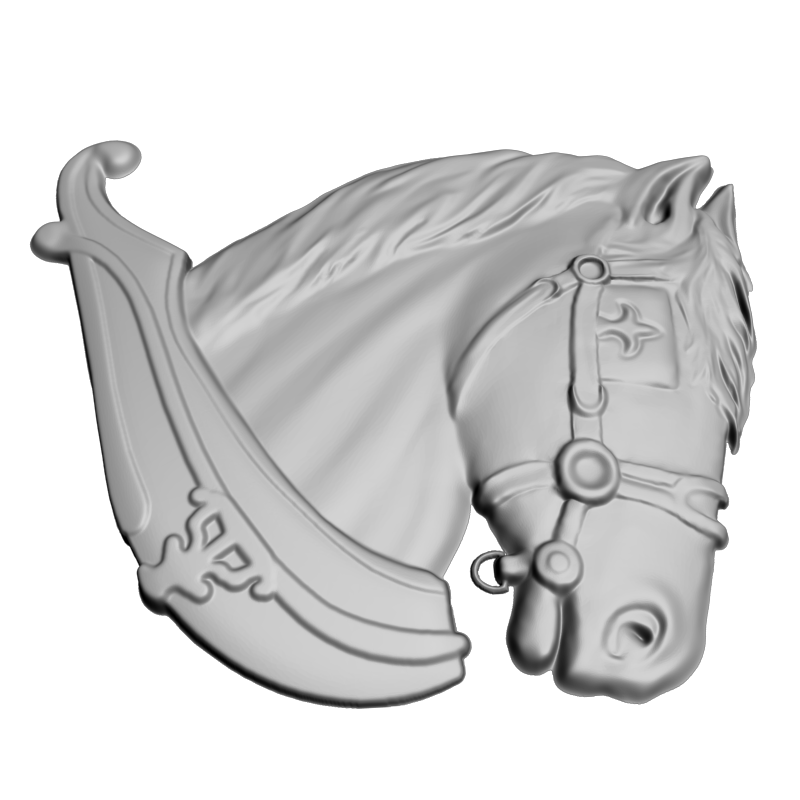 картинка Голова лошади F1-293 3D-STL.COM