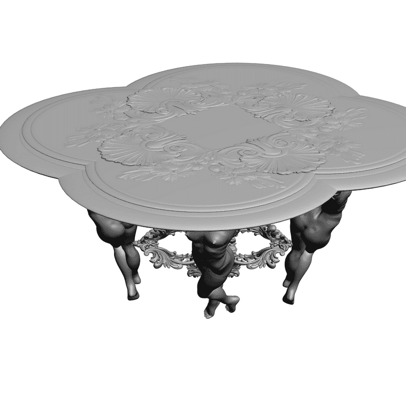 картинка Стол с девушками M8-002 3D-STL.COM