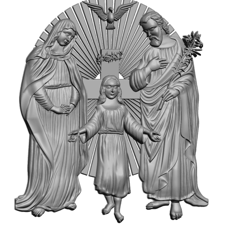 картинка Святое семейство V3-334 3D-STL.COM