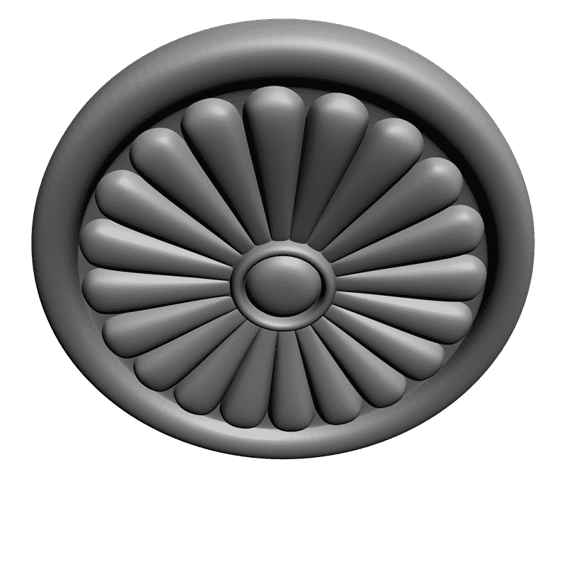 картинка Розетка резная D16-089 3D-STL.COM