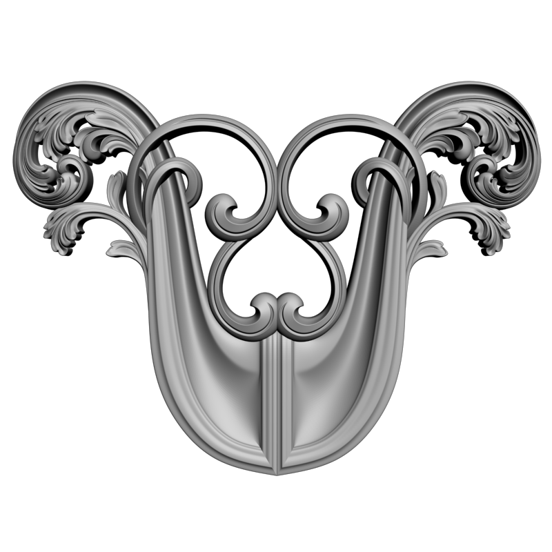 картинка Накладка декоративная D10-364 3D-STL.COM