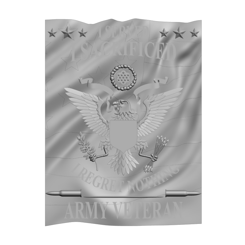 картинка Ветеран армии США RG3-089 3D-STL.COM