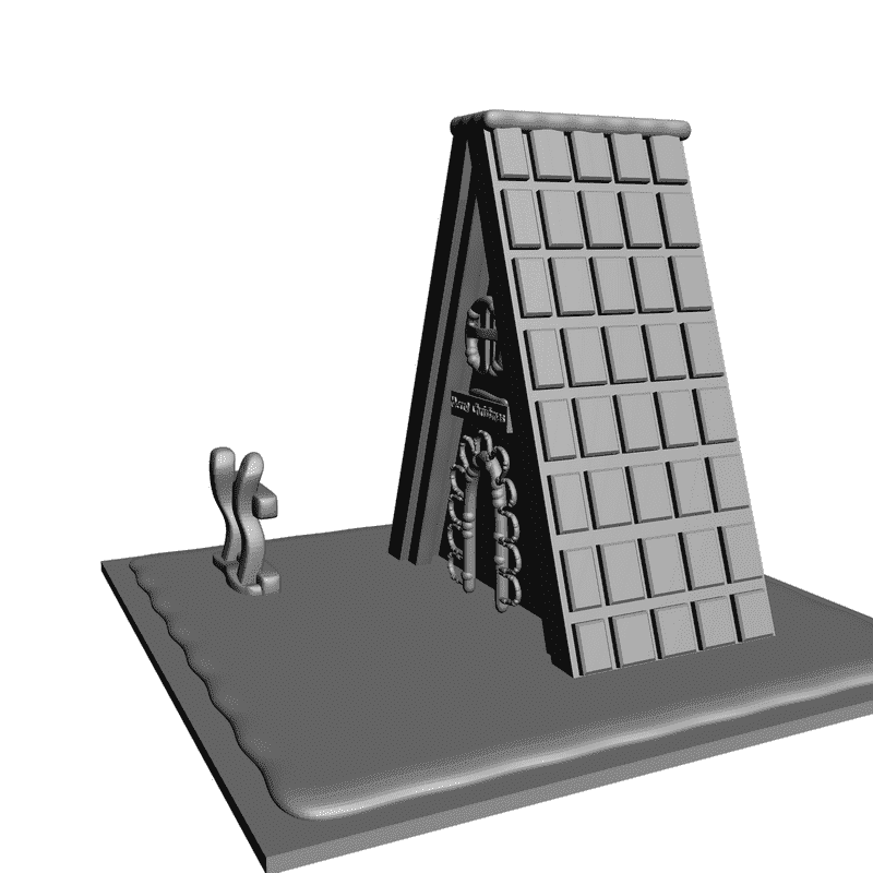 картинка Новогодний домик P4-006 3D-STL.COM