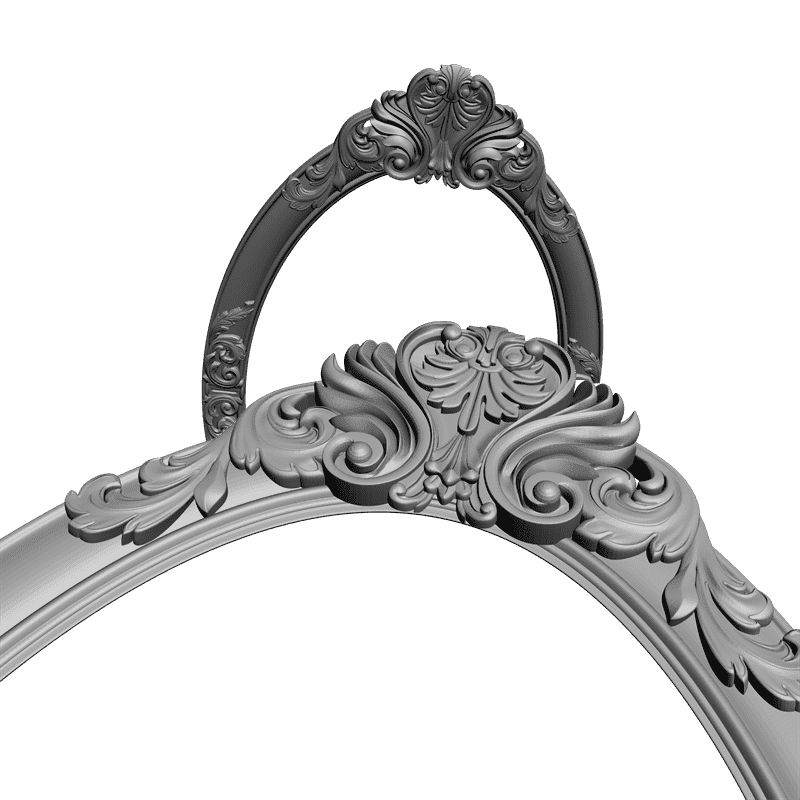 картинка Рама резная овал D14-030 3D-STL.COM