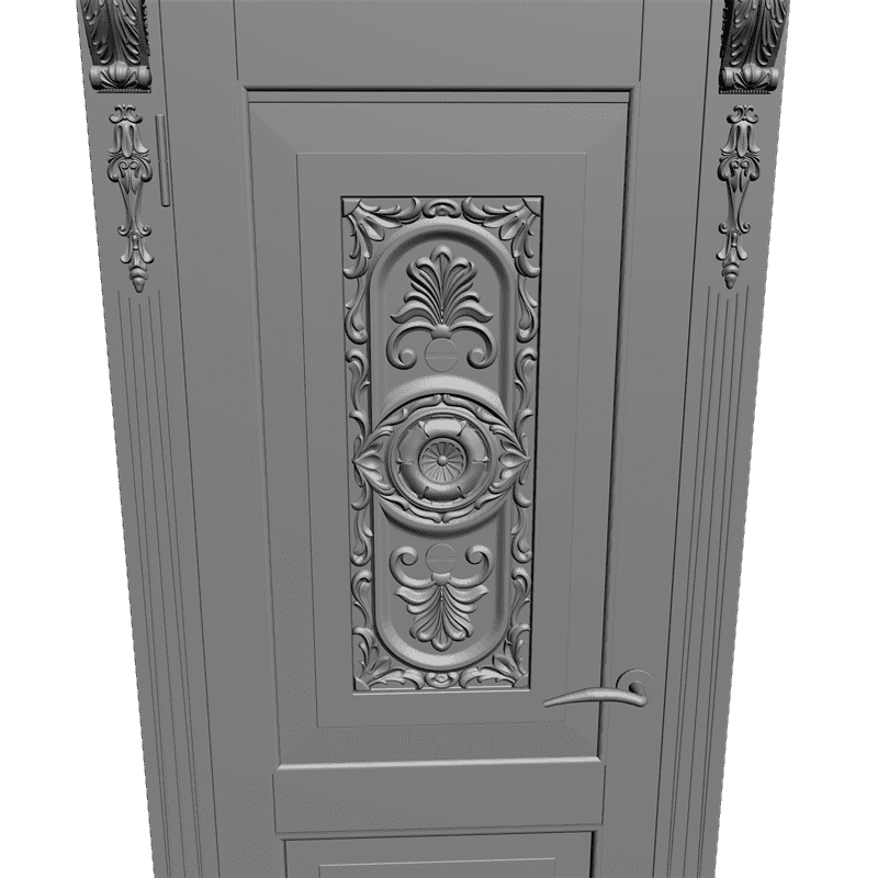картинка Дверь резная H3-016 3D-STL.COM
