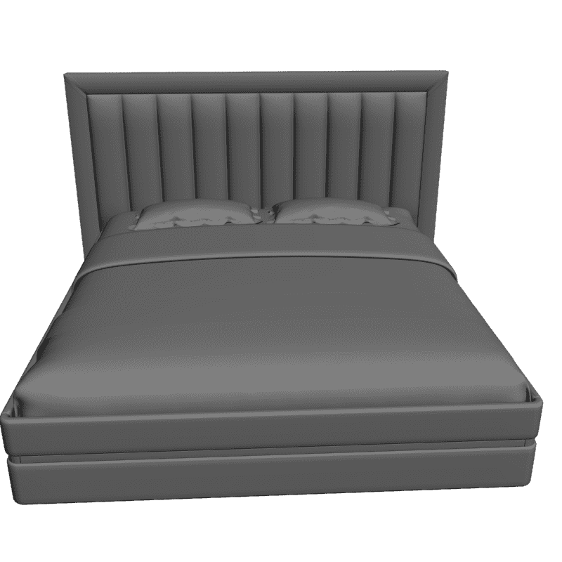 картинка Bed Pozitano Leather - Dream Land M4-149 3D-STL.COM