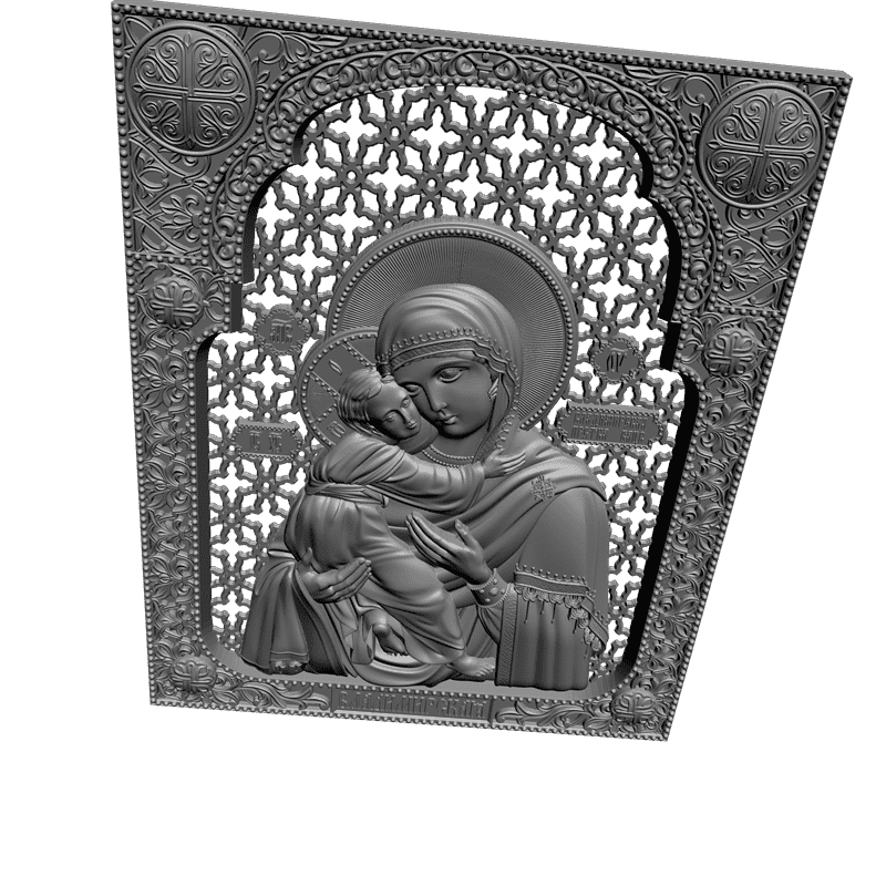 картинка Владимирская Богоматерь V3-139 3D-STL.COM