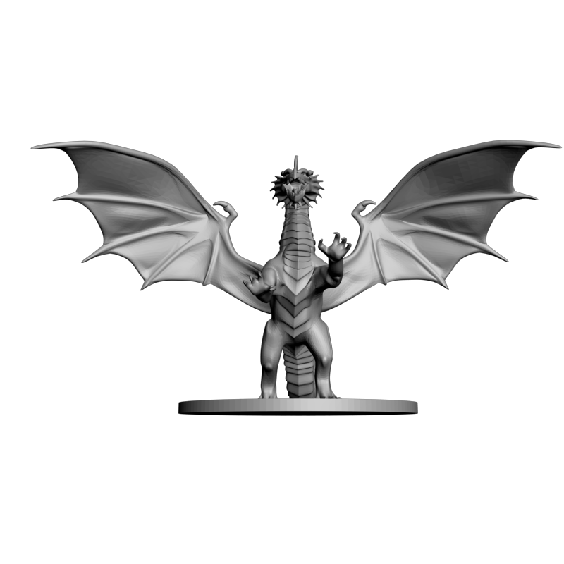 картинка Молодой красный дракон PI1-518 3D-STL.COM