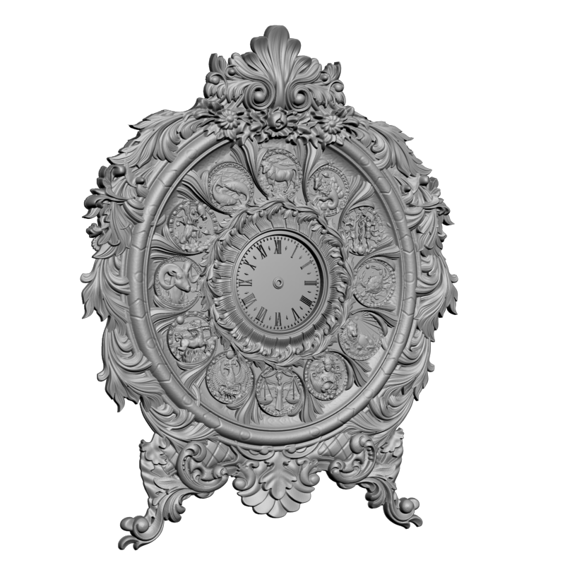 картинка Знаки Зодиака Часы P3-164 3D-STL.COM