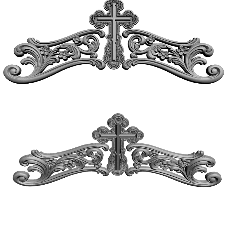 картинка Верх с крестом V9-028 3D-STL.COM