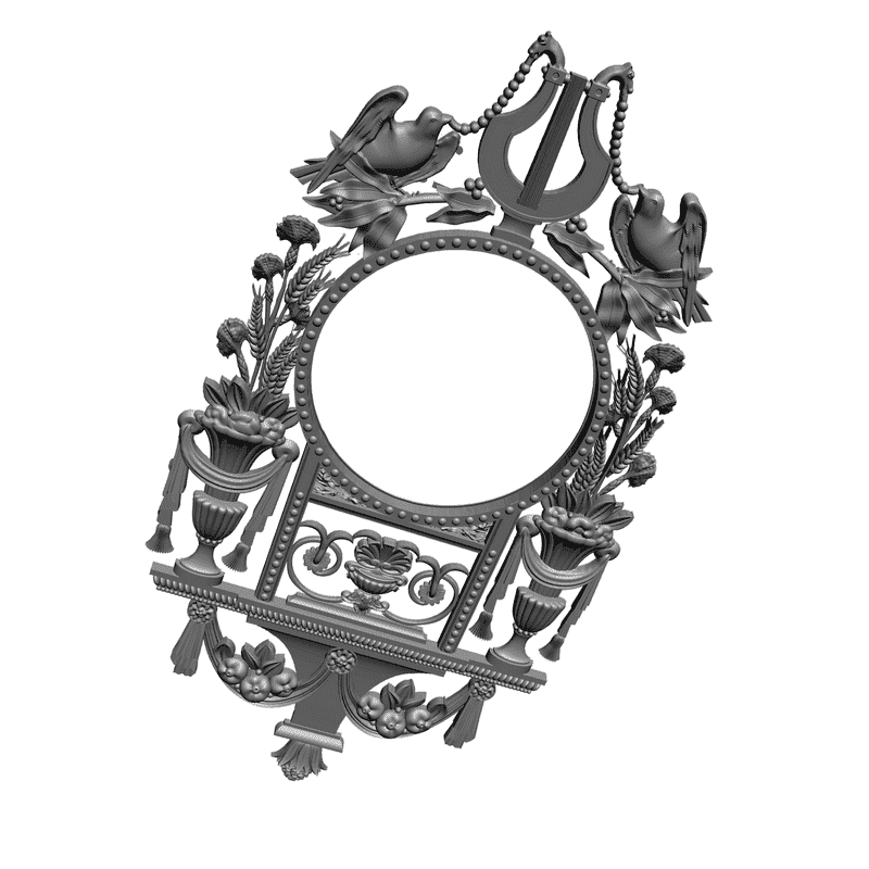 картинка Часы резные P3-003 3D-STL.COM
