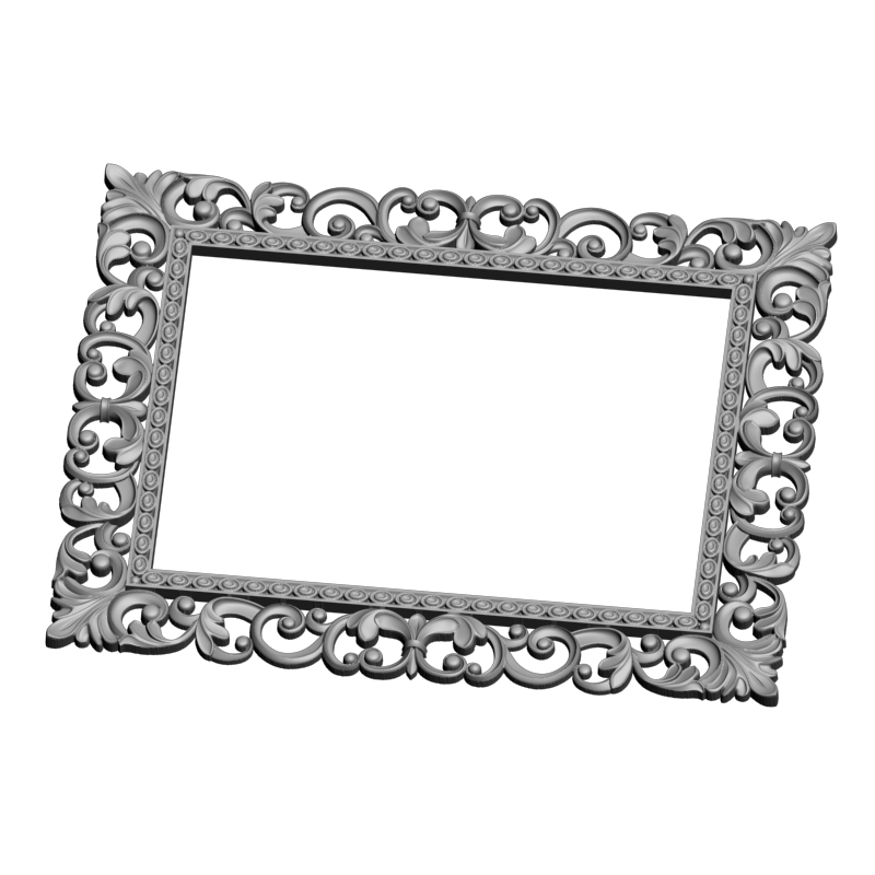 картинка Рамка резная D14-619 3D-STL.COM