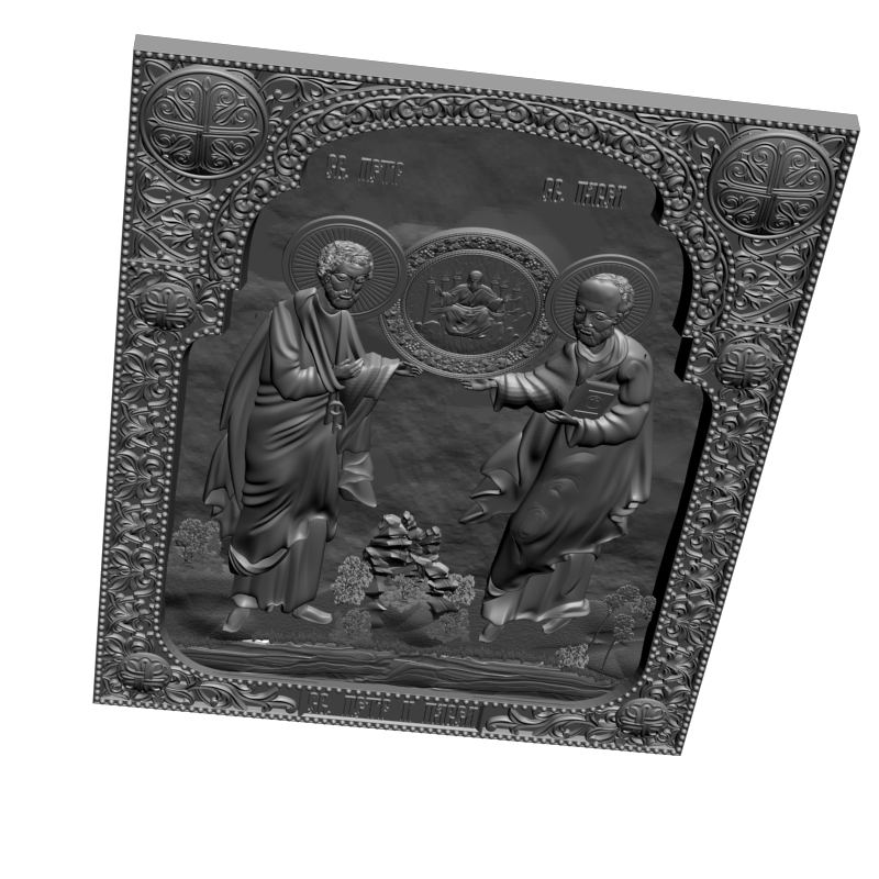 картинка Святые апостолы Петр и Павел V3-394 3D-STL.COM