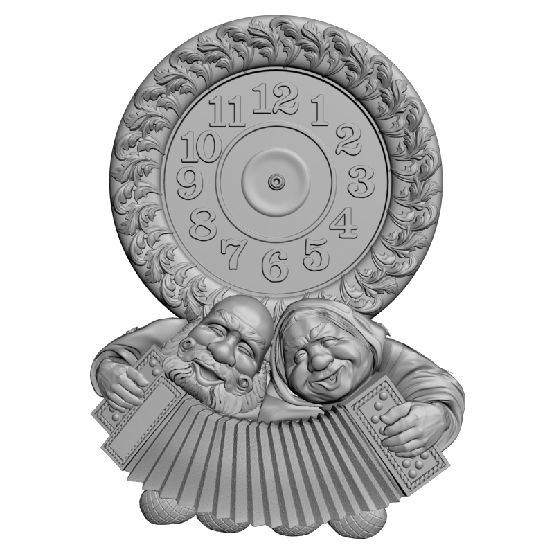 картинка Часы Дед да бабка P3-130 3D-STL.COM