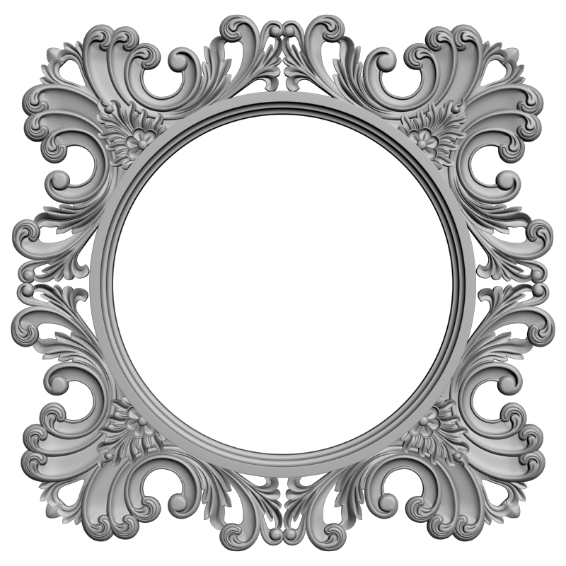 картинка Рамка резная D14-613 3D-STL.COM