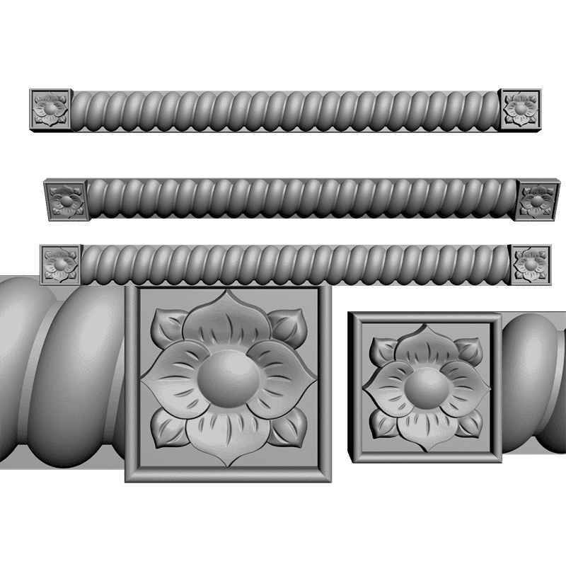картинка Накладка резная D10-064 3D-STL.COM