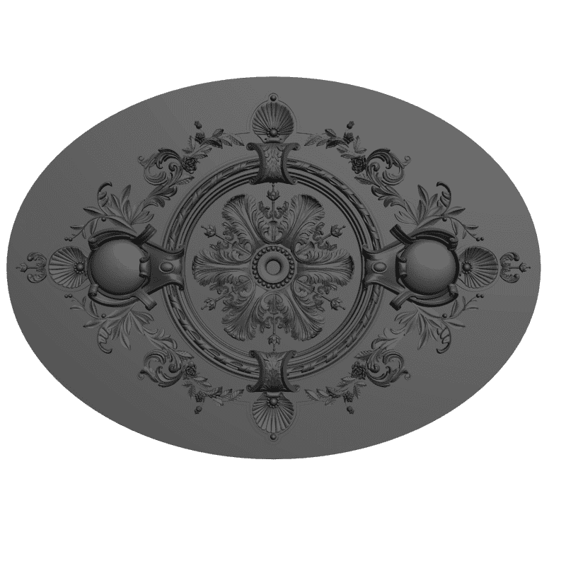 картинка Розетка овальная D16-271 3D-STL.COM