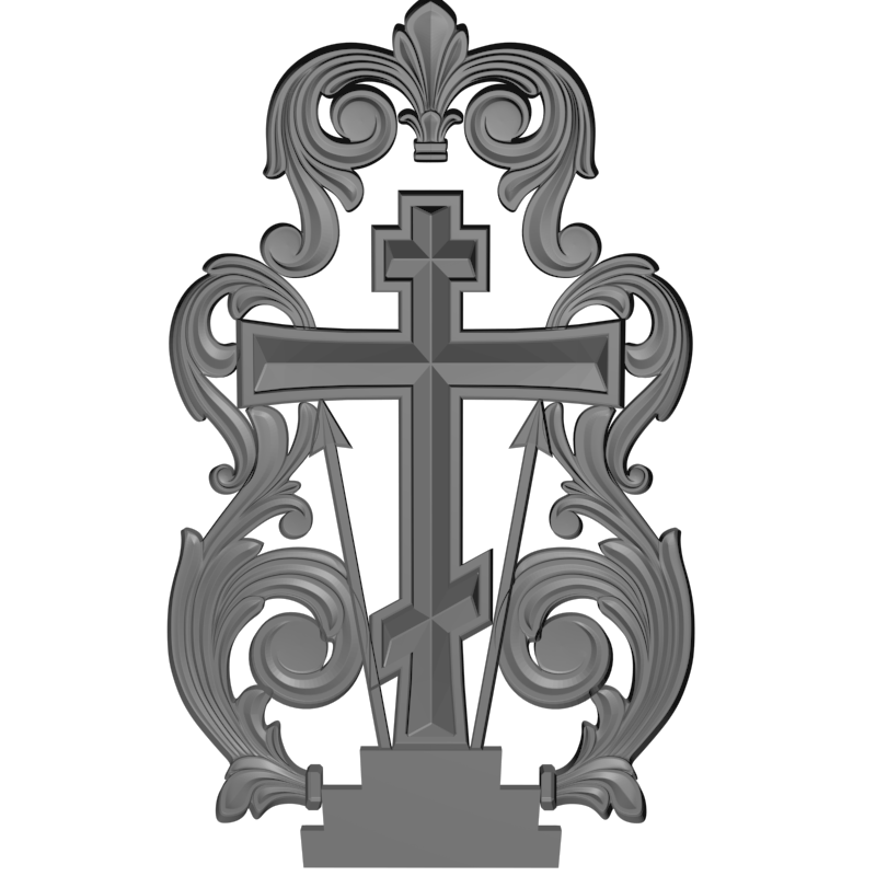 картинка Крест V5-014 3D-STL.COM
