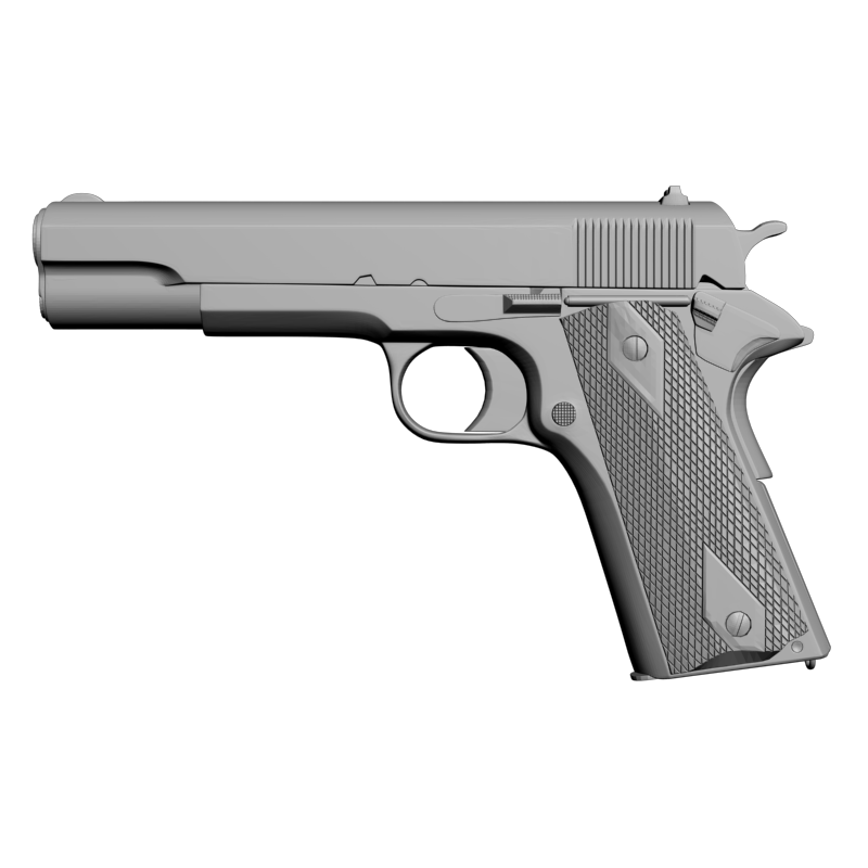 картинка Colt 1911 RO2-030 3D-STL.COM