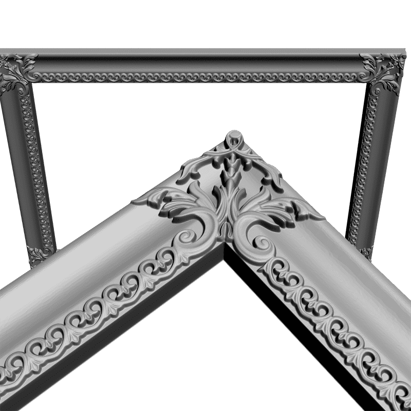 картинка Рамка резная D14-261 3D-STL.COM