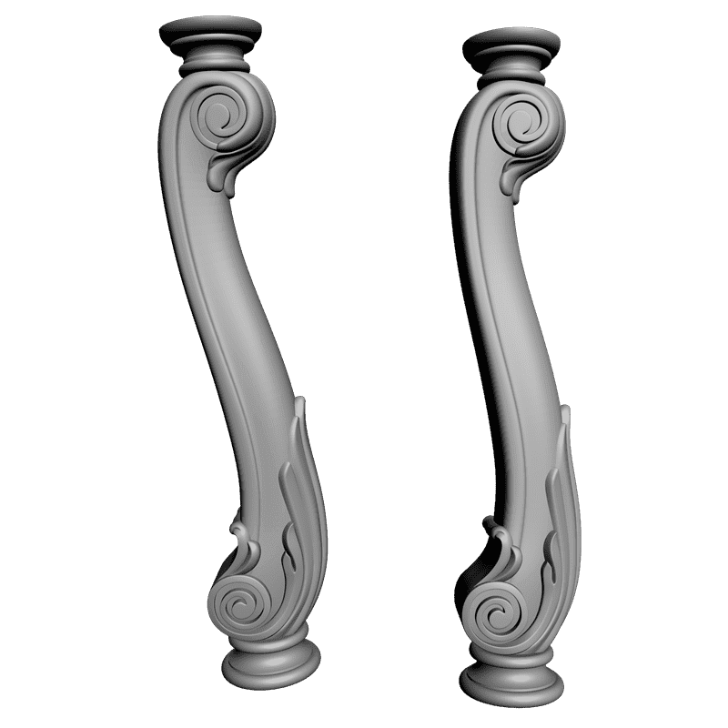 картинка Столб резной D17-031 3D-STL.COM
