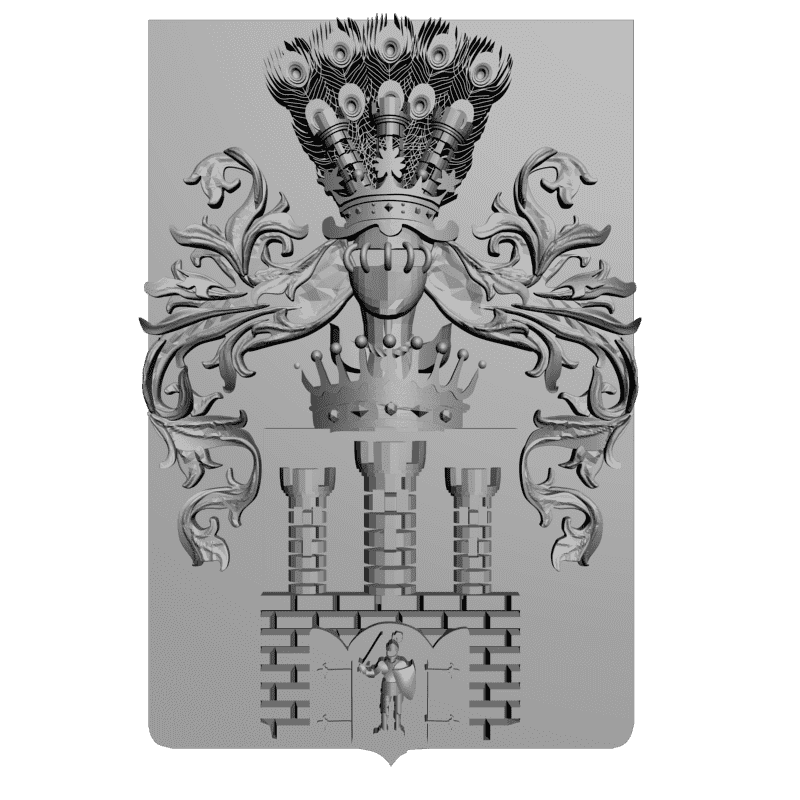 картинка Рыцарский герб RG1-068 3D-STL.COM