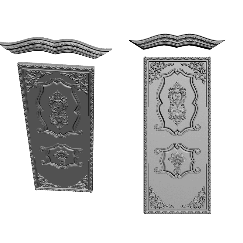 картинка Дверь резная H3-036 3D-STL.COM