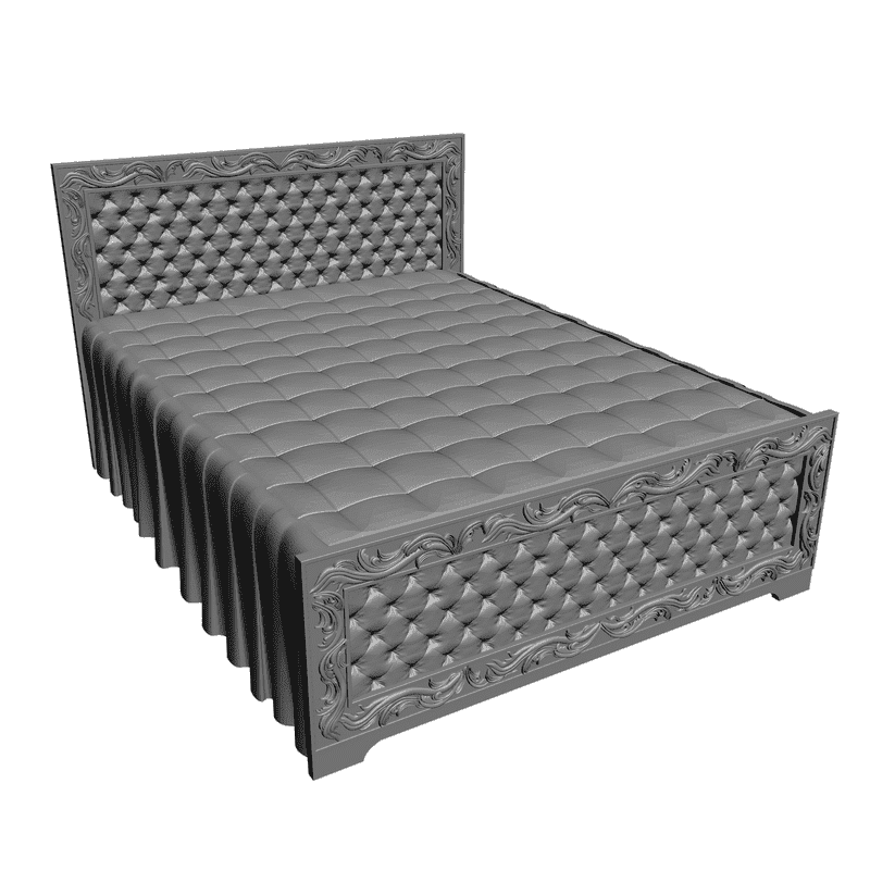 картинка Кровать M4-007 3D-STL.COM