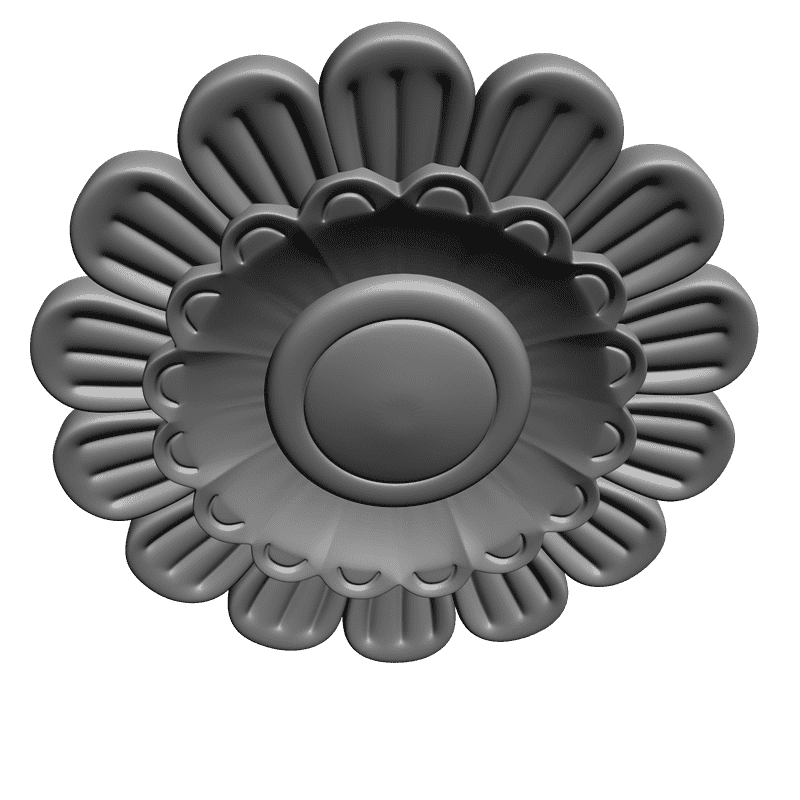 картинка Розетка резная D16-123 3D-STL.COM