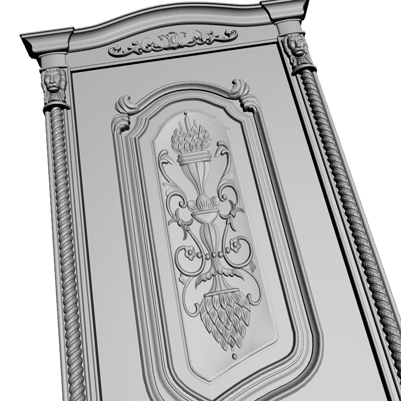 картинка Дверь резная H3-035 3D-STL.COM