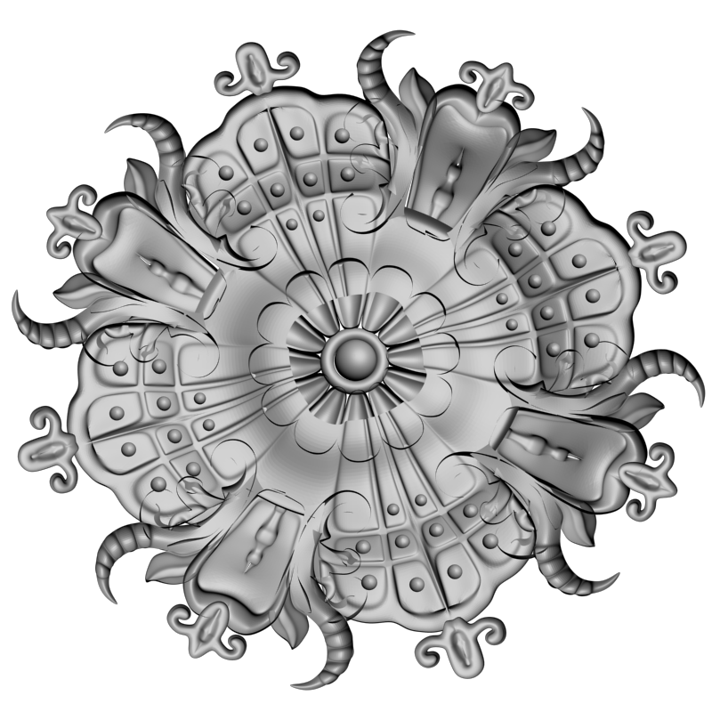 картинка Розетка Ренесанс D16-285 3D-STL.COM