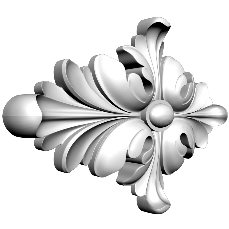 картинка Розетка резная D16-313 3D-STL.COM