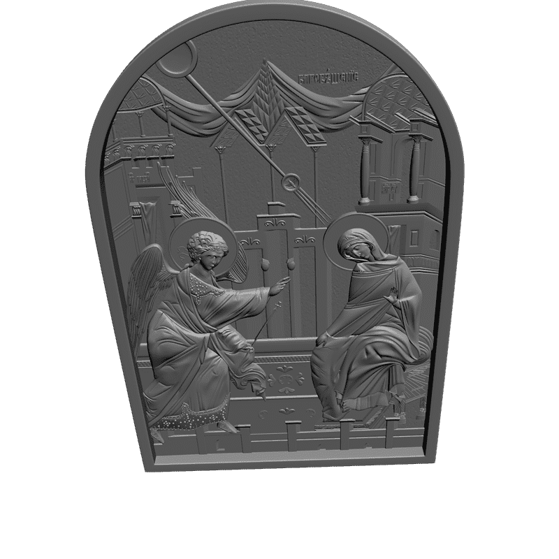 картинка Благовещение Богородицы V3-058 3D-STL.COM