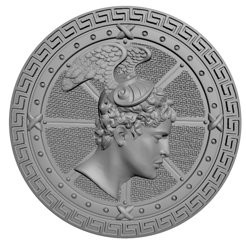 картинка Медальон Медузы Персея RY6-063 3D-STL.COM