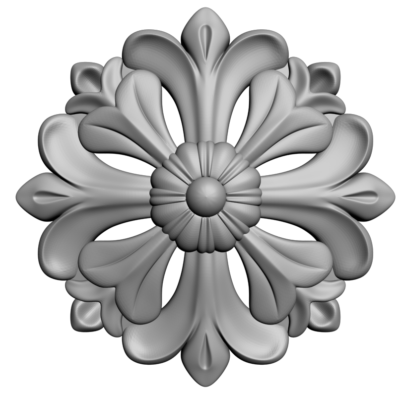 картинка Розетка резная D16-380 3D-STL.COM