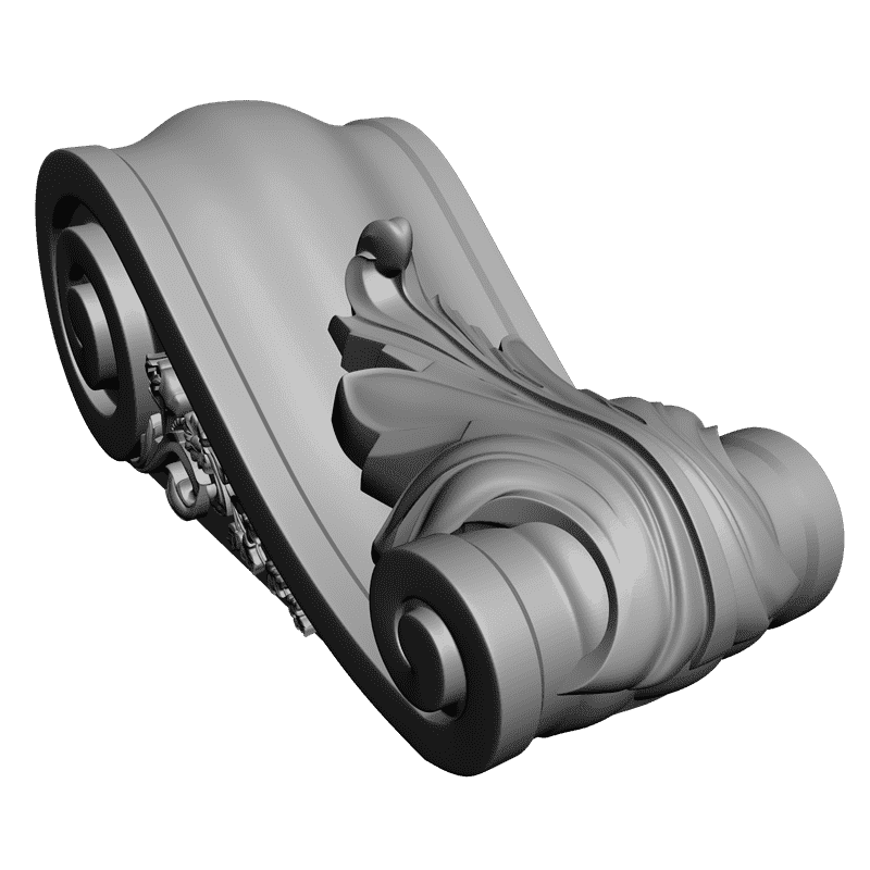 картинка Кронштейн резной D9-017 3D-STL.COM