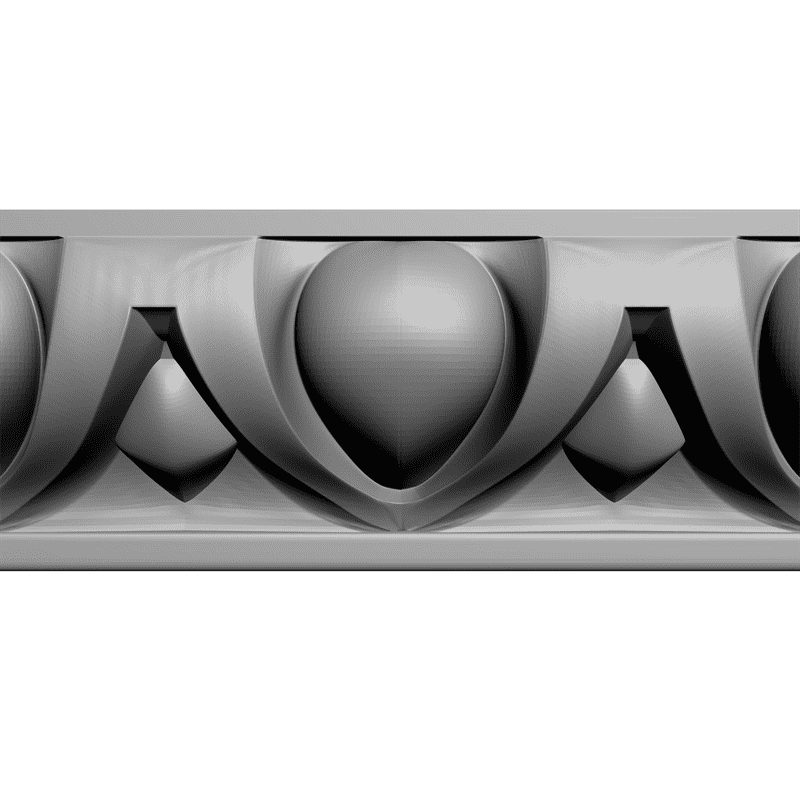 картинка Багет резной D1-073 3D-STL.COM